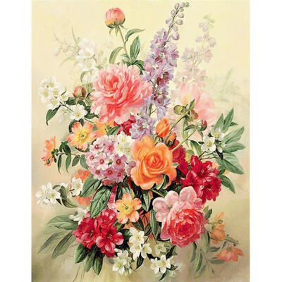 

5D DIY Full Drill Square Diamond Painting Warm Flowers Cross Stitch Mosaic