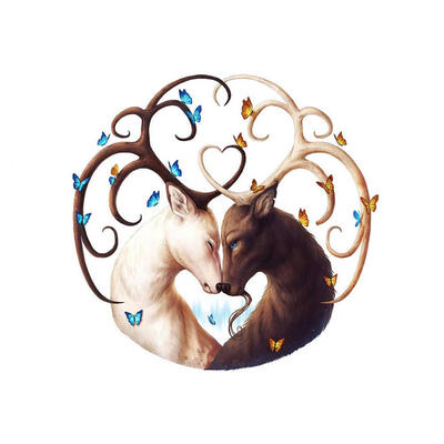 

5D DIY Full Drill Diamond Painting Love Deer Cross Stitch Embroidery Mosaic