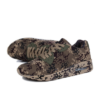 

Three primary colors autumn new 2018 Korean version of the camouflage couple models sports shoes mens high shoes