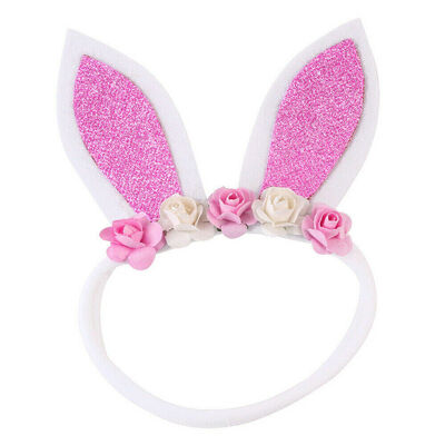 

Fashion Baby Girls Toddler Kids Rabbit Ears Flower Hair Band Headband Headwear