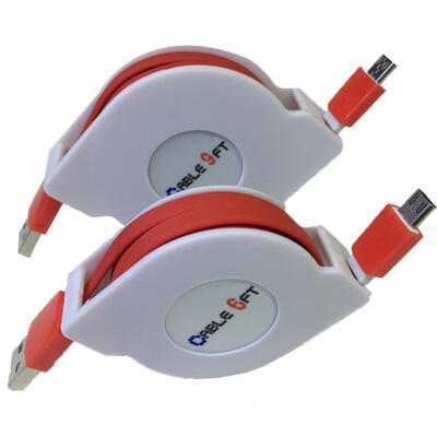 

Micro USB Cable 2m66ft Retractable Android Charger Data Cable For Samsung Nexus Kindle HTC LG Sony PS4 Tablet-2m