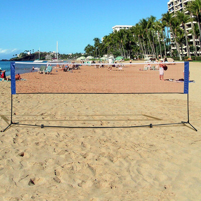 

Ktaxon 122"x 41" Portable Removable Badminton Net for Beach Garden Outdoor Volleyball Tennis Competion Training with Carry Bag
