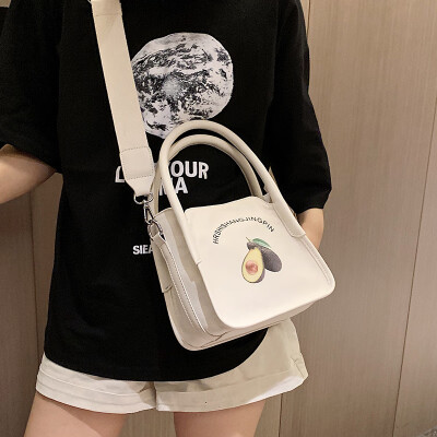 

Ins super fire small bag female 2019 new Korean version of the foreign gas wild shoulder bag fashion portable slung canvas bag