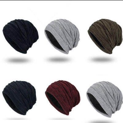 

Unisex Knit Baggy Beanie Winter Hat Ski Slouchy Chic Knitted Cap Skull