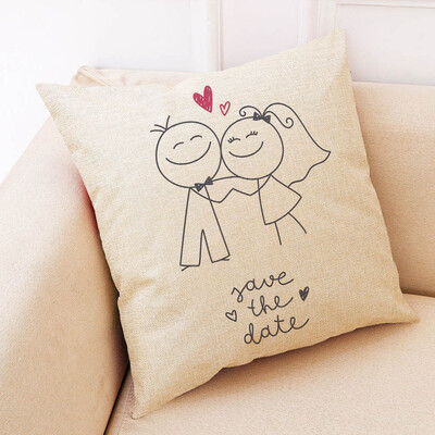 

〖Follure〗Cotton Linen Square Home Decorative Throw Pillow Case Sofa Waist Cushion Cover