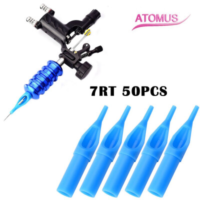 

〖Follure〗ATOMUS 50pcs Plastic Sterile Disposable Tattoo Tips Needle Blue 3RT