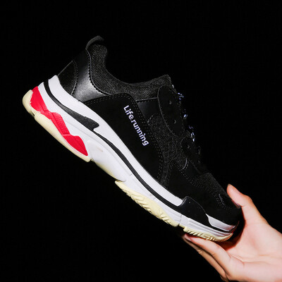 

2019 autumn ins old shoes mens casual sports running shoes Korean version of the mesh breathable men&women trend shoes