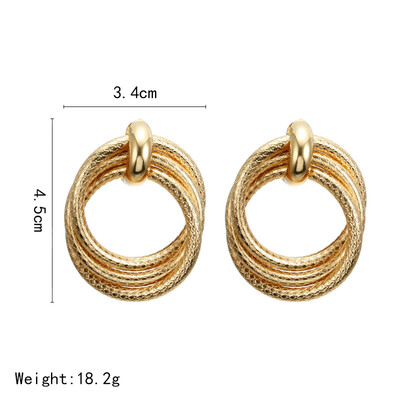 

F32 Multi Designs Wholesale Fashion Jewelry Women Metal Vintage Statement Clear Crystal Drop Earrings For Women Metal Earring