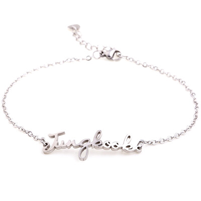 

Kpop BTS Stainless Steel Bracelet Wristband Bangtan Boys Unisex Adjustable Bracelet