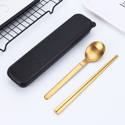

Toponeto Portable Fork Spoon Travel Cutlery Set Portable Travel Silverware Utensils