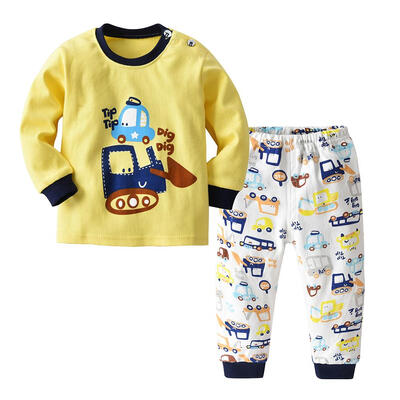

Spring Autumn Baby Kids Boys Clothes Set Children Print 2pcs T-shirtPants