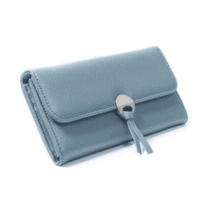 

Simple Style PU Leather Long Wallet For Women Hasp Purse Phone Bag With Card Holder