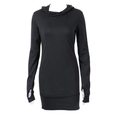 

Women Hooded Sweatshirt Ladies Bodycon Hoodies Pullover Tunic Jumper Mini Dress