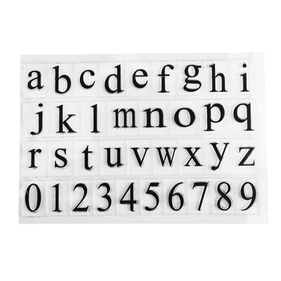 

Letter Clear Transparent Silicone Seals DIY Stamp Sheet Photo Album Decor