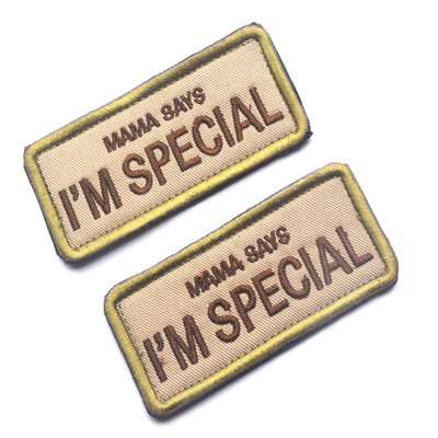 

〖Follure〗MAMA SAYS I AM SPECIAL Military Moral Patch 3D Patch Badge Cloth Armband Badges