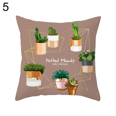 

Flamingo Leaf Pineapple Cactus Pillow Cover Cushion Case Home Car Sofa Bed Decor