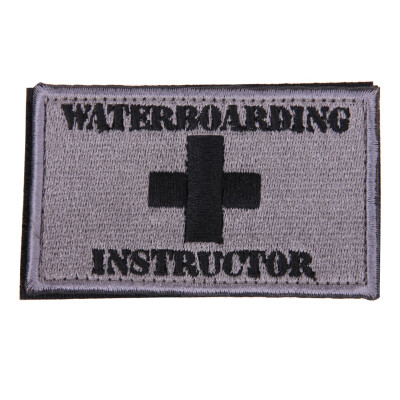 

Waterboarding Instructor Patch Tactical Funny Hook & Loop Embroidered