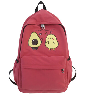 

Middle school schoolbag female Korean high school birthday department junior high school backpack avocado green girl backpack