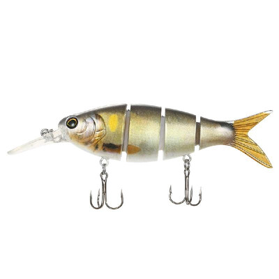 

Lixada Fishing Lure 4 Sections Hard Lure 3D Simulation Bait Big Segmented Artificial Bait VIB Bait Treble Hook Fishing Tool