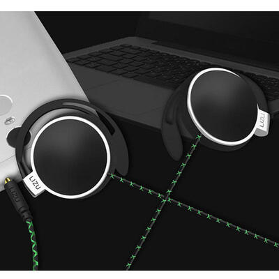 

35mm Wired Ear-Hook Type Earphone Headset With Volume Control Microphone For Mobile Phones