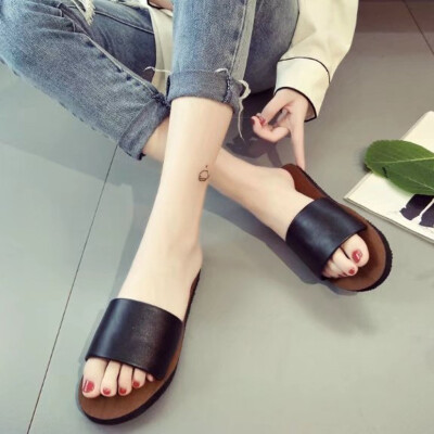 

Rose Slippers Female Summer Womens Sandals Flat Bottom Non-Slip Beach Women Shoes