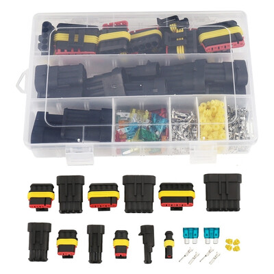 

1-6 Pin Way Car Electrical Wire Waterproof Connector Plugs Terminal Fuse Case Kit