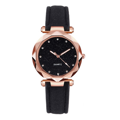 

RM Ladies fashion Korean Rhinestone Rose Gold Quartz Watch Female Belt Watch