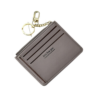 

Fashion Letters Design Women Faux Leather Coin Purse Card Holder Zipper Bag