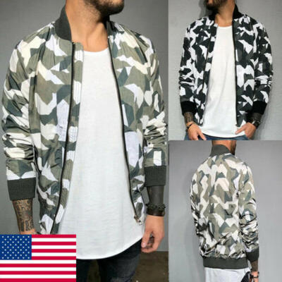 

2019 Mens Waterproof Camouflage Zipper Jacket Hoodie Light Sport Outwear Coat
