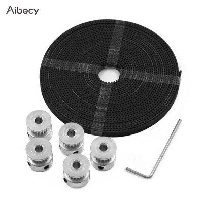 

Aibecy 3D Printer Tool Kit 20 Teeth Timing Aluminum Pulley Wheels 5mm Core Diameter 5 Meters Timing GT2 Belt Hexagon Wrench Access