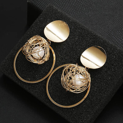 

Fashion Statement Ball Earrings Geometric Earrings For Women Hanging Dangle Earrings Drop Earing Modern Jewelry Bijoux
