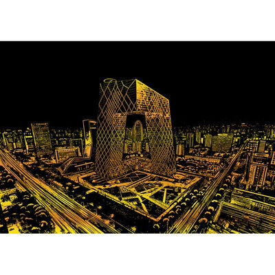 

Creative DIY Scratching Painting Postcard City Scenery Scratch Picture Scraper Tools Home Decor Birthday Gift Hand-Made Scraping
