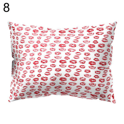 

Love Heart Dot Lips Pillow Cover Cushion Case Home Car Sofa Bedroom Hotel Decor