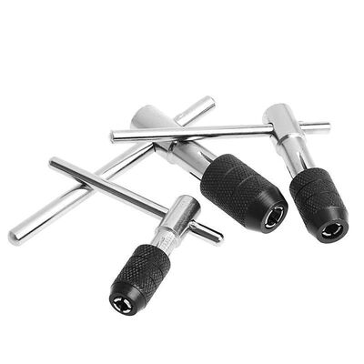 

1x Adjustable Ratcheting Chuck T-Handle Tap Wrench M3-M6 Reamer Hand Tools Pro