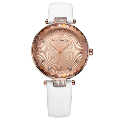 

BOFUTE Womens Watch Fashion Watches Diamond Japanese Movement Waterproof Genuine Leather Metal Strap 0038L