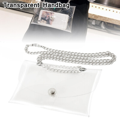 

Women Transparent Handbag Shoulder Bag Clear Jelly Purse Clutch Tote Cool