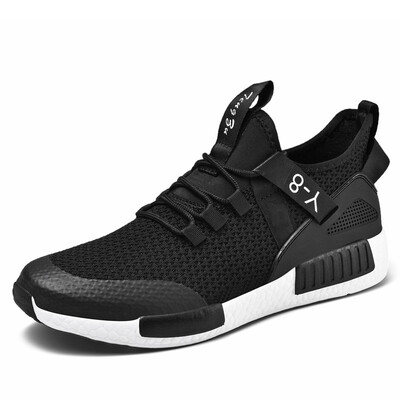 Wholesale 2019 autumn new sports shoes mens breathable sports shoes large size couple casual flying woven shoes
