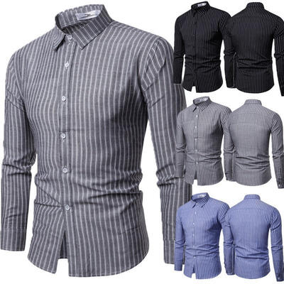 

New Fashion Mens Luxury Casual Stylish Slim Fit Long Sleeve Casual Dress Shirts
