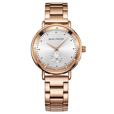

BOFUTE Womens Watch Fashion Watches Double Dial Quartz Movement Waterproof Metal Strap 0037L