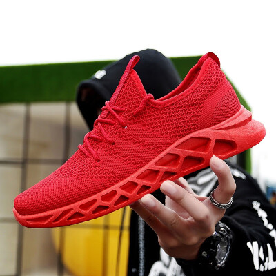 

Fashion trend mens shoes wild sports mens canvas shoes flying woven tide shoes