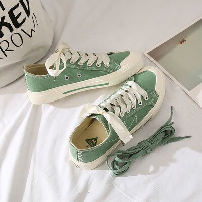 

Siyi Mistery canvas shoes female 2019 new students Korean version of the wild white shoes ulzzang Harajuku