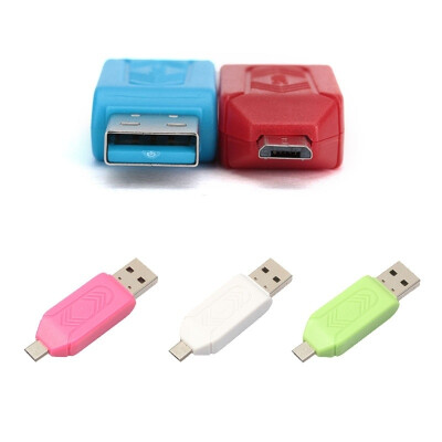 

Portable 2 in 1 USB OTG Card Reader Universal Micro USB TF SD Card Reader for PC Phone