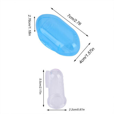 

Greensen Baby Kids Infant Silicone Finger Toothbrush with Case Tongue Brush Oral Cavity Cleaning Tool