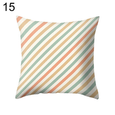 

Fresh Flower Stripe Dot Square Throw Pillow Case Cushion Cover Bedding Articles