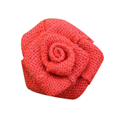 

Party Wreath Handmade Artificial Flower Burlap Rose Wedding Corsage Decoration