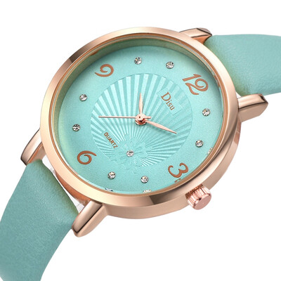 

RM Luxury Fashion Lady Leather Belt Watch Sun Texture Analog Quartz Watch