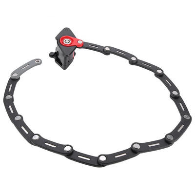 

Greensen Portable Metal Folding Anti-Theft Bike Motorbike Chain Lock with Keys Holder