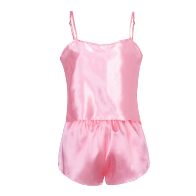 

Toponeto New Casual Women Stain Lace Lingerie Pajamas Short Camisole Shorts Sleepwear Set