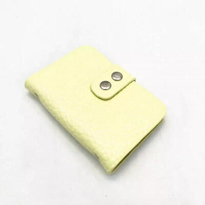 

Leather Credit Card Holder ID Business Card Case Purse Wallet With Double Snap Buttons For Men Women – 20 Slots