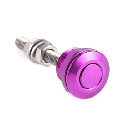 

22mm Push Button Bonnet Hood Pin Lock Clip Kit Car Quick Release Latch